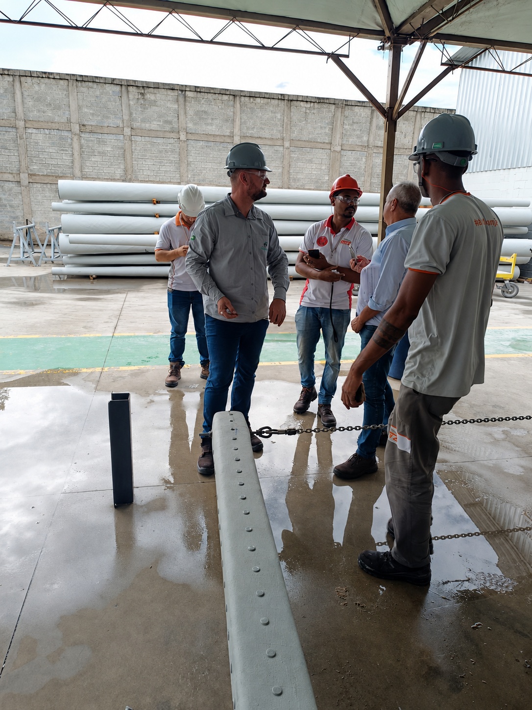 Acompanhamento técnico em fábrica de produtos PRFV